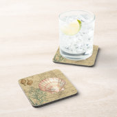 Kustkaartcollage Drankjes Onderzetter (Rechterzijde)