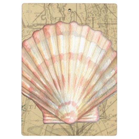 Kustkaartcollage Klembord (Achterkant)