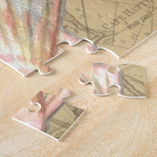 Kustkaartcollage Legpuzzel (Zijkant)