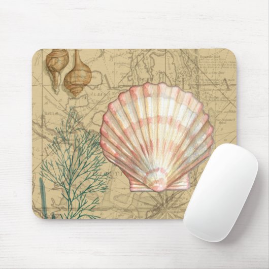 Kustkaartcollage Muismat (Met muis)