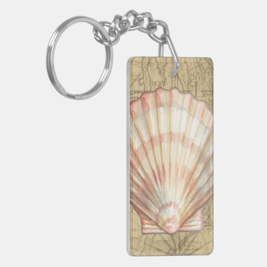 Kustkaartcollage Sleutelhanger (Voorkant Links)