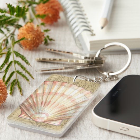 Kustkaartcollage Sleutelhanger (Voorkant Rechts)