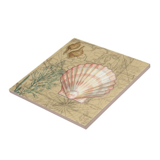 Kustkaartcollage Tegeltje (Zijkant)