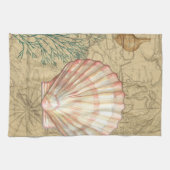 Kustkaartcollage Theedoek (Horizontaal)