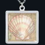 Kustkaartcollage Zilver Vergulden Ketting<br><div class="desc">Er is niets heel anders dan deze kaart van het leven van het zee. Dit doorschijnende collectie van deze seizoenshellen zal geweldig zijn voor alle producten. Het geeft het afbeelding een gevoel en legt het leven van het zee onder water vast. Het bevat een roze en witte streep en een...</div>
