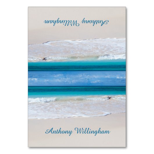 Kustkaarten voor kustwieg met tententjes voor stra kaart (Voorkant)