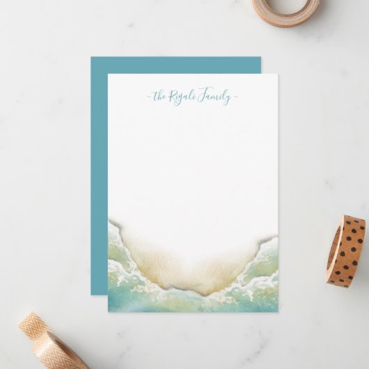 Kustkaarten voor zeescheepvaart notitiekaartje (Voorkant / Achterkant in situ)