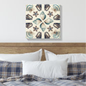 Kustkaleidoscoop I Canvas Afdruk (Insitu (Slaapkamer))