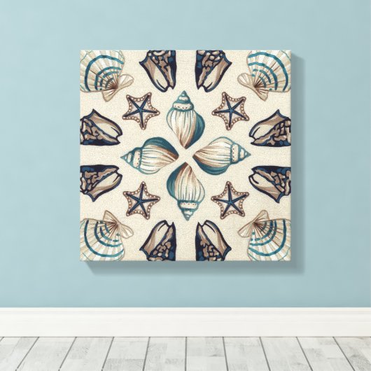 Kustkaleidoscoop I Canvas Afdruk (Insitu (Houten vloer))