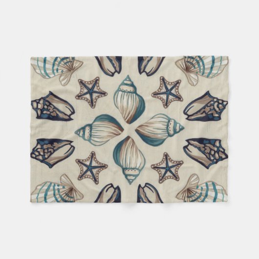 Kustkaleidoscoop I Fleece Deken (Voorkant (Horizontaal))