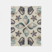 Kustkaleidoscoop I Fleece Deken (Voorkant)