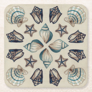 Kustkaleidoscoop I Kartonnen Onderzetters