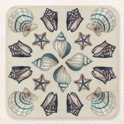 Kustkaleidoscoop I Kartonnen Onderzetters (Voorkant)