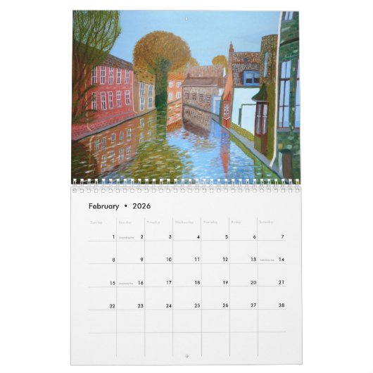 kustkalender kalender (Feb 2026)