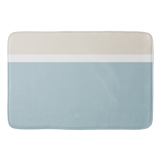 Kustkalm Blauw & Wit Spa-badmat Badmat (Voorkant)