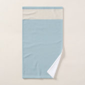 Kustkalm Modern Blauw & Wit Bad Handdoek (Handdoek)