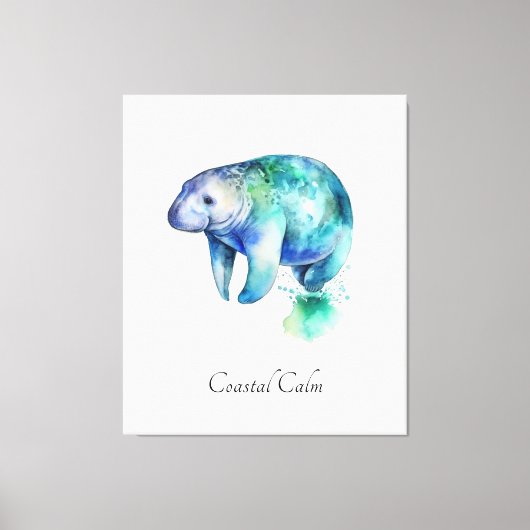 Kustkalm Zeekoe Muurdecoratie Canvas Afdruk (Voorkant)