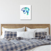 Kustkalm Zeekoe Muurdecoratie Canvas Afdruk (Insitu (Slaapkamer))