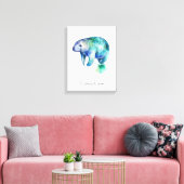 Kustkalm Zeekoe Muurdecoratie Canvas Afdruk (Insitu (Woonkamer))