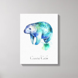 Kustkalm Zeekoe Muurdecoratie Canvas Afdruk