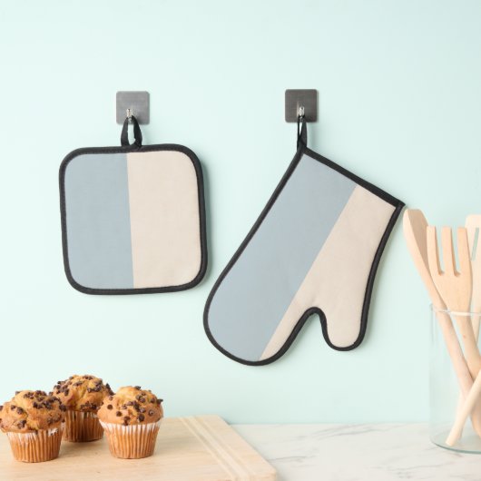 Kustkalmte Blauw & Wit Ovenwant & Pannenlap Set (Insitu(Ophanging))