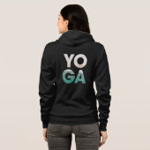Kustkalmte Yoga Beach Scene Hoodie (Achterkant volledig)