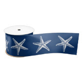 Kustkerst Blauwe Zeemansvis Satijnen Lint (Spoel)