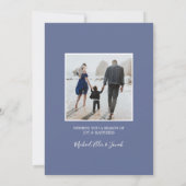 Kustkerst Joy Seashell Holiday 3 Foto's Feestdagenkaart (Achterkant)