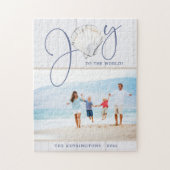 Kustkerst Joy Seashell Holiday Foto Legpuzzel (Verticaal)