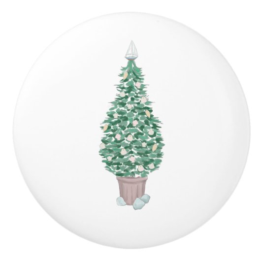 Kustkerst Keramische Lade Kabinet Trek Knop (Voorkant)