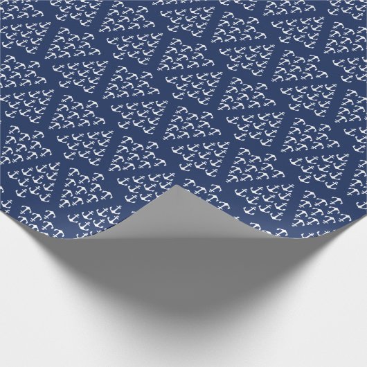 Kustkerst Nautische ankerboom met kuststrand Cadeaupapier (Hoek)