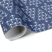 Kustkerst Nautische ankerboom met kuststrand Cadeaupapier (Rol Hoek)