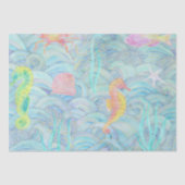 Kustkerst Schattige Onderwater Zee Creatures Tissuepapier (Voorkant)