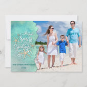 Kustkerst SEAsons Groeten Foto Feestdagenkaart (Voorkant)