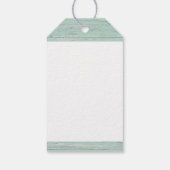 Kustkerst, zand en dollar cadeaulabel (Achterkant)