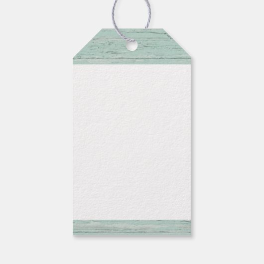 Kustkerst, zand en dollar cadeaulabel (Achterkant)