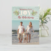 Kustkerst, zand en dollar kaart (Staand voorkant)