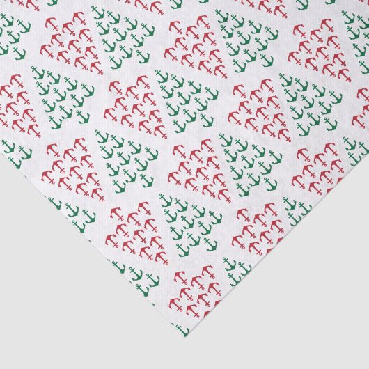 Kustkerstak Nautical Anchor Holiday Tissuepapier (Detail)