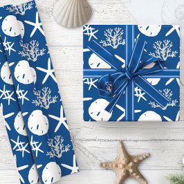 Kustkerstakreeft Zeemleeuwenblauw Cadeaupapier