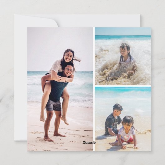 Kustkerstbal foto feestdagenkaart (Achterkant)