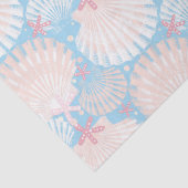 Kustkerstblauw omslagpapier tissuepapier (Detail)