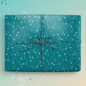 Kustkerstbubbels onder water cadeaupapier