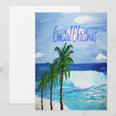 Kustkerstgroet Vakantiekaarten. Feestdagenkaart (Voorkant / Achterkant)