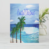 Kustkerstgroet Vakantiekaarten. Feestdagenkaart (Staand voorkant)