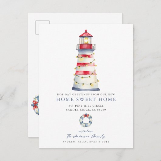 Kustkerstintocht aankondiging (Voorkant / Achterkant)