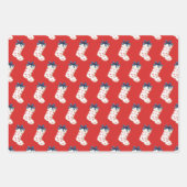 Kustkerstkousen met krabben inpakpapier vel (Voorkant)