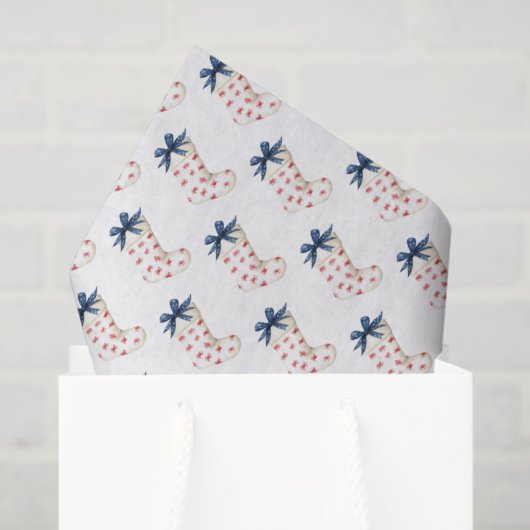 Kustkerstkousen met krabben tissuepapier (Cadeauzakje)