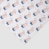 Kustkerstkousen met krabben tissuepapier (Detail)