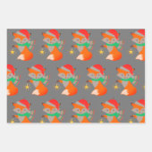 KUSTKERSTMAS-DIEREN, FLAT SHEET Wrapping Paper (Voorkant 2)