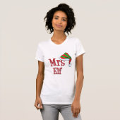 KUSTKerstmis Mevrouw Elf Familie T-shirt (Voorkant volledig)